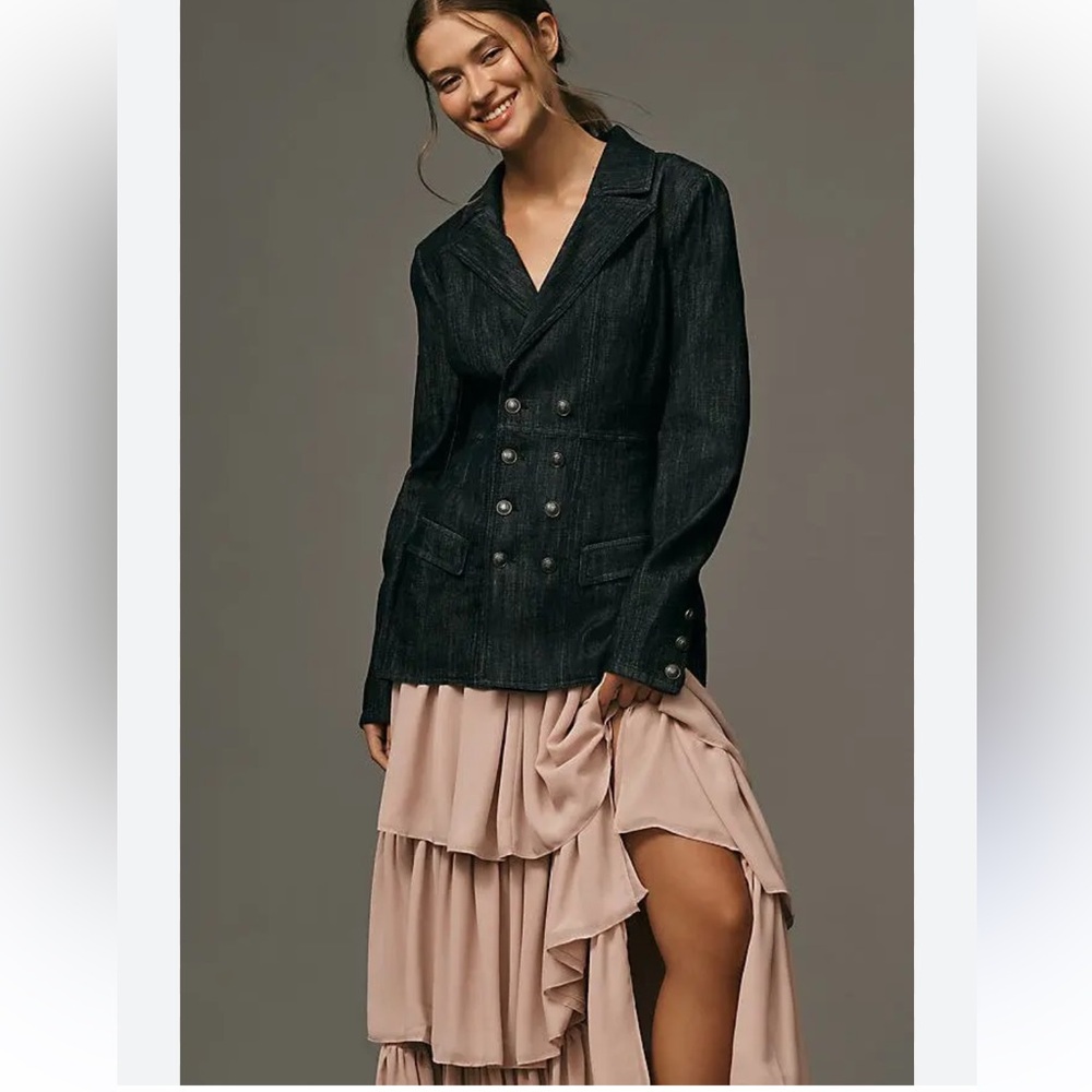 NWT Anthropologie two-fer blazer+maxi dress